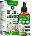 Antibiotici per cani Forte Salute | Antibiotici per gatti | Integratore di erbe per tutte le razze | per facile respirazione | Digestione e Urinazione | Skin & Coat | Sapore di pollo | 2 Oz