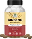 Stupefacente Botanical Panax Ginseng Extract Compresse - 200mg Altamente Potente 80% Ginsenosides per Energia & Relax - Integratore naturale di erbe per Booster cognitivo - 30 compresse
