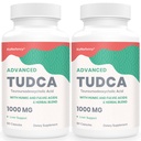 TUDCA Liver Supplementi 1000 mg-Bile Salts per il fegato Cleanse Detox-Milk Thistle Herbal Blend con acido Fulvic e Humic per fegato, salute digestiva, 120 capsule vegane