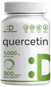 Quercetin 1.000mg Per Serving, 300 capsule – Integratori di supporto immunitario sani, Flavonoidi altamente biodisponibili, Antiossidante naturale – Non OGM, Soy Free, No Gluten