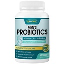 Probiotici ZEBORA per gli uomini e i prebiotici per la salute digestiva, 90 compresse, 60 miliardi di CFU per la salute immune e intestinale, 10 Strains, Probiotici anallergici, Stabile di scaffale, Gluten & Soy Free