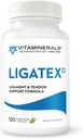 Vitaminerals® 18 Ligatex Plus | Ligament & Tendon Support* | Collagen I (Halal) | Turmeric | Manganese | 120 Caps Veggie