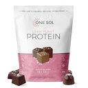 One Sol Lean Plant-Based Protein Powder, Pea & Brown Rice Protein, Carb basso, Vegan Friendly - Gluten, Lattosio, & Soy Free - Non Aggiunto Zucchero, Non OGM, Nutrizione pulita, Senza Bloating (Salo di mare di cioccolato)
