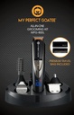 My Perfect Goatee®️ 13-in-1 Mens Grooming Kit - LED Display Beard Trimming Kit con Borsa da viaggio, Stand di ricarica, & More - Impermeabile, Corda elettrico Trimmer per naso, corpo, &amp; altro – Ideal Gift Set