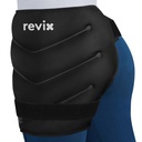 REVIX Extra Large Hip Ice Pack Wrap After Surgery, Riutilizzabile Gel Cold Pack per il recupero della sostituzione di Hip, Sciatic Nerve, Terapia fredda Hip Flexor Compression Wrap, Nero