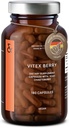 Vitex Berry - Premium Chasteberry 4:1 Extract (Vitex Agnus Castus) - Menopause & PMS Support - bilancia ormone per le donne - 180 capsule - 6 mesi di fornitura - Made in Germany