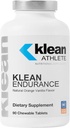 Klean Athlete Klean Endurance | D-Ribose to Restore Energy, Support Cardiac Funzione e Ridurre Fatigue muscolare | NSF Certificato per Sport | 90 Chewable Tablet | Natural Orange Vanilla Flavor