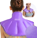 Pacchetto di ghiaccio della spalla REVIX Reusable Large Neck Shoulder Ice Pack Wrap per la stanchezza del retro superiore, Discomfort e Fatigue, Viola