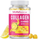 Gummie di collagene per le donne | 200mg Collage idrolizzato + 2500mcg Biotina, con vitamina C, E & Zinc | Anti invecchiamento, Crescita dei capelli, Pelle, Unghie forti | Integratori di vitamina della pancia non OGM | 60 Conte