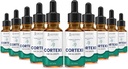 (10 Pack) Cortexi Ear Drops Cortexi Healthy Eardrum olio Supporta sano orecchie miscela Premium di oli essenziali 10 bottiglie
