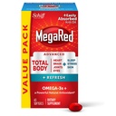 MegaRed Omega-3 Blend Total Body + Refresh 500mg Softgels, (65 conteggio in una bottiglia), facilmente assorbito Krill olio, per sostenere il vostro cuore, articolazioni, cervello e occhi