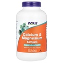NOW Alimenti, Calcio e Magnesio + D - 240 Softgels