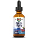 KAL 0.3 Mg Melatonin Cherry Elderberry Dropins, 2 oncia fluida