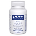 Pure Encapsulations Alpha Lipoic Acid 400 mg | ALA Supplemento per il supporto del fegato, antiossidanti, Nerve e Cardiovascular Health, radicali liberi e supporto di carboidrati* | 60 capsule