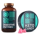 WILD FUEL Keto Candy con olio MCT e collagene e enzimi digestivi con Bundle probiotico e prebiotico
