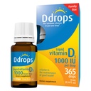Ddrops Adulti 1000IU 365 Gocce - Supplemento di vitamina D3 liquida, Supporta le ossa forti & sistema immunitario