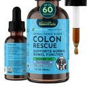 Animali Essentials Colon Soccorso per cani e gatti - Rilievo di costipazione, Sgabello Softener con Slippery Elm, Marshmallow Root, Radice di liquirizia - 1 Fl Oz