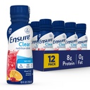 Assicurare Clear miscelato frutta Nutritional Drink | 8g Protein, 15 Vitamine & Minerali | Grasso-Free | Pronta per-Drink | Sapore rinfrescante | 10 fl oz, 12 Pack