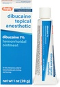 Rugby Dibucaine Topical Anestetico 1% Unguento emorroide - Crema di sollievo del dolore per il prurito e la combustione, Trattamento emorroidi, Anti Itch Cream 1 Oz (1 Confezione)