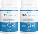 IBSolution - Integratore di salute digestivo, Gas, Bloating, Diarrea, Rilievo di costipazione, Dolore addominale, Con Psyllium, Promuovere Regolarità, Supporti Salute Gut, Made in USA - 60 capsule vegane, 2-Pack