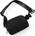 ODODOS Borsa a tracolla Unisex Mini con cinghia regolabile Piccolo Fanny Pack per allenamento in corsa per escursionismo, nero