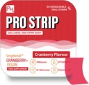 PROSTRIP® Cranberry+ UrophenolTM Fornire 36 mg Proanthocyanidins (PACs) - Aggiunto con D-Mannose, Organic Hibiscus, Vitamina D3, B6 & C – 30 Oral Vegan Strips – No Water Needed – by Prowise Healthcare