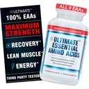 Ultimate Essential Aminoacidi Supplemento per taglio, digiuno & Workouts, Tutti 9 EAA, 3000mg, 40% Leucina, 4:1 BCAA Ratio, Binder-Free with Organic Coating, Vegan, Keto, Non OGM, 150 compresse