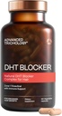 Advanced Trichology DHT Blocker - Supplemento per la crescita dei capelli per la tintura genetica per gli uomini e le donne | Approved* da American Hair Loss Association - 120 Count (Pack of 1)