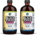 Amazing Herbs Premium Black Seed Oil - Gluten Free, Non OGM, Cold Pressed Nigella Sativa Aids in Digestive Health, Supporto immunitario, Funzione cerebrale, Mobilità congiunta - 16 Fl Oz (Pack of 2)