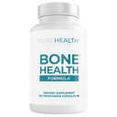 PUREHEALTH RESEARCH Bone Health Formula Calcium & Magnesium Supplemento - con ferro, zinco, rame, vitamina D, C, K2 & More - Bone & Joints Vitamins for Women & Men, 150 Capsule