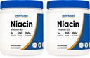 Nutricost Niacin Vitamina B3 Polvere 250G (2 Pack) - 500 Grammi - 1G Per Serving (Scoop Incluso)