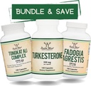 Doppio Integratori di Legno Tongkat Ali, Fadogia Agrestis, e Turkesterone Bundle - Ultimate Male Health Bundle per Athletic Performance Support