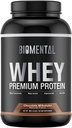 Biomental Chocolate Whey Protein Powder - Ricco sapore per la crescita del muscolo e il recupero - Supplemento di nutrizione di fitness Premium - Zero Artificial Flavors & Sweeteners - Protein Supplement 2 Pounds