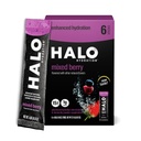 HALO Hydration - Electrolyte Drink Mix | Idration Powder Packets | Berry Flavor – Per sport e ciclismo | Easy Open Single Serving Stick | 6 Stick