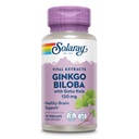 Estratto di SOLARAY Ginkgo Biloba con Gotu Kola - Ginko Biloba Capsules per il supporto della salute del cervello - Vegan, Lab verificato, 60-giorno Garanzia - 60 Serve, 60 VegCaps (30 VegCaps)