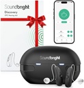 Apparecchi acustici Bluetooth Discovery per adulti anziani con telefono e funzione musicale, ricaricabile, confortevole, ricevitore-in-Canal (RIC Tipo)