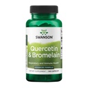 Swanson Quercetin & Bromelain-Promote Respiratory Health Support-Aid Stagionale Immune System Livelli di colesterolo Sanitario Già w/i Normal Range 100 Caps (250mg Quercetin/78mg Bromelain)