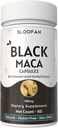 Capsule Maca Nere 500mg | 10:1 Estratto di polvere | Integratore Erborisdizionale Concentrato | Non OGM, Senza Glutine, Estratto di radice di Maca | Nutrizione di erbe Premium (60 Conteggio (Pack of 1))