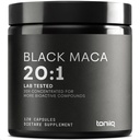 Radice di Maca Nera - Estratto di Ultra High Potency 20:1 - Singola origine, Wildcrafted & Highly Concentrated - Laboratorio di terze parti testato - 120 capsule