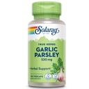 SOLARAY Aglio Bulb & Parsley Leaf 530mg | Cardiovascolare sano e sistema immunitario Funzione di supporto | Non-GMO, Vegan & Lab verificato | 100 VegCaps