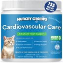 Cardio Chews for Cats - Advanced Cardiovascular Care - Heart Health & Circulation Support with Salmon Oil, Taurine, CoQ10 & More - Feline Supplement for Optimal Cardiac Function (Salmone)