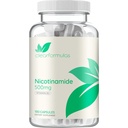 Vitamina B3 Nicotinamide 500mg - Forma ad alto assorbimento di vitamina B3 Flush Niacin Libero per il cervello e il supporto energetico della pelle dell'udito - Precursore NAD - Realizzato in una cGMP Facility americana (180 Serve)
