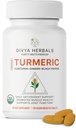 Organic Turmeric & Ginger + Black Pepper - 100% Pure Whole Roots, Unprocessed, Uncoated, Authentic Ayurvedic Blend - Supporta Joint Health & Immunity – 120 Vegan Tabs