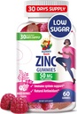 Gummie di zinco per adulti - pancia masticabile di zinco per il supporto immunitario - potente antiossidante naturale supplemento non OGM per bambini donna adulti