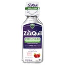 ZzzQuil, Nighttime Sleep Aid Liquid, FREE Of Alcohol & Artificial Dyes, 50 mg Diphenhydramine HCl, No.1 Sleep Aid Brand, Fall Asleep Fast, Non-Habit Forming, Soothing Berry Flavor, 12 FL OZ