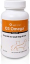 VetOne O3 Omega Soft Gel per Gatti e Piccoli Cani - Essential Fatty Acid Support - Skin & Coat Supplement - 60 Capsule