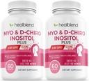 Myo & D-Chiro Inositol Plus Integratore Blend, Equilibrio ormonale, Ovulazione sana & Supporto benessere generale per le donne, fertilità e salute della gravidanza (2 pacchetto)