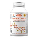 ANDREW LESSMAN Quercetin 500mg - 30 capsule - 500 mg Unique Quercetin Phospholipid Complex, formula altamente assorbibile per supportare il cuore sano, la funzione circolatoria e immune. Niente additivi.