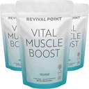 Vital Muscle Boost- Premium myHMB e vitamina D3 Supplemento per gli adulti – Polvere HMB brevettata 3000mg- per muscoli sani, energia e vibrante vita attiva- Supporta la sintesi proteica e resistenza
