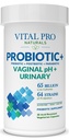 Vital Pro Naturals - pH vaginale & Probiotici urinari + Prebiotici, Postbiotici, Parabiotici, 4-in-1 Supplemento per le donne, alta potenza, 64 Strains, digestivo, vaginale, urinario, salute immunitaria, 30 ct
